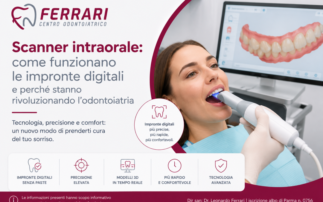 Scanner intraorale: come funzionano le impronte digitali e perché stanno rivoluzionando l’odontoiatria